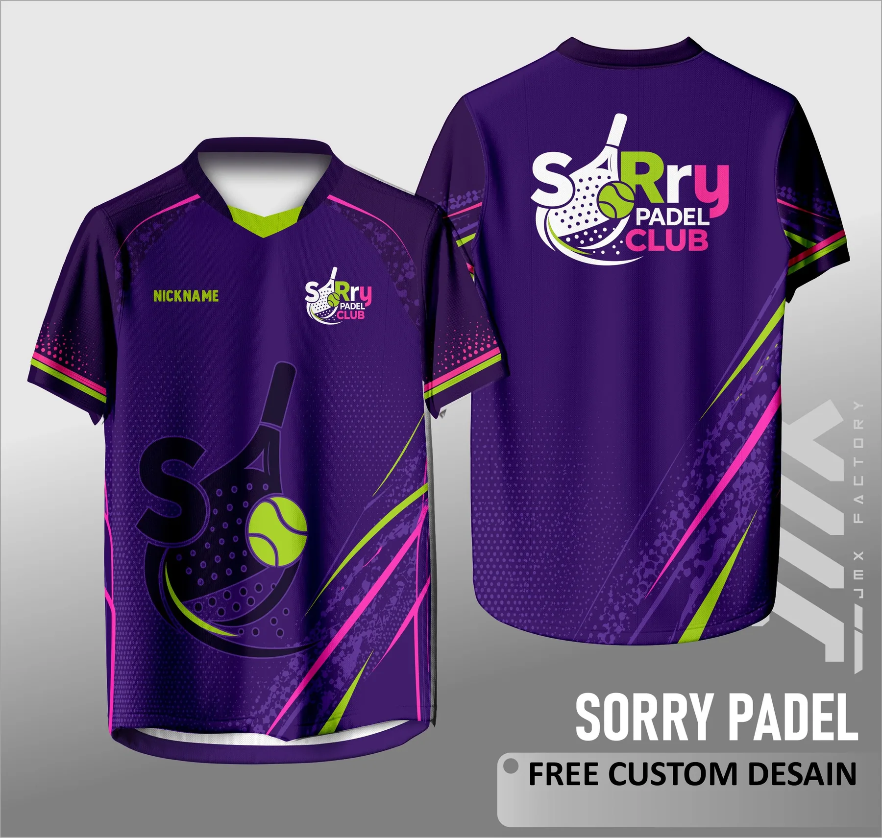 Project custom jersey Sorry Padel Club